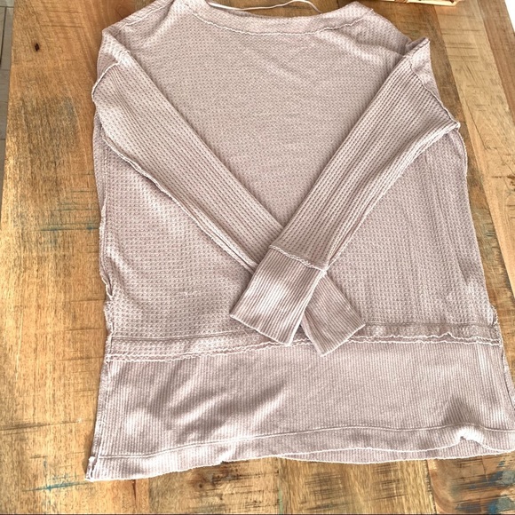 Free People North Shore Thermal Sand Top Size Medium - Picture 10 of 13